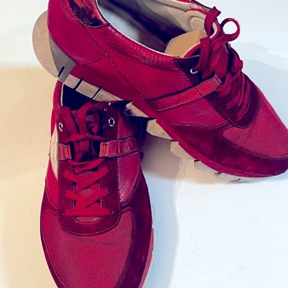 Dolce & Gabbana Shark-teeth Soles Sz 11 Low-top Sneaker Red Men Logo - Picture 5 of 12